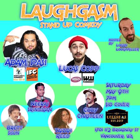 5/9: Laughgasm Stand Up Comedy with Adam Pasi and Lucas Copp! (Vancouver)