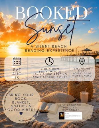 Silent beach reading (Lake Worth)