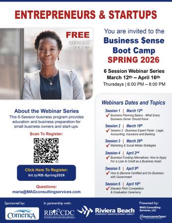 3/12-3/17: FREE Small Business Bootcamp (west palm beach)