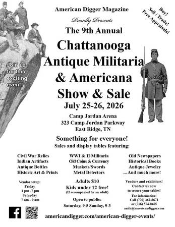 Civil War, Antique Militaria and Americana Show (East Ridge, TN)