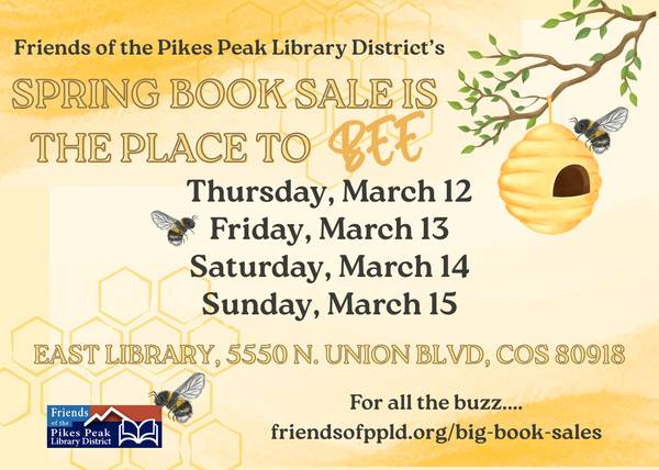3/12-3/15: The Spring Book Sale is the Place to BEE! (Colorado Springs)