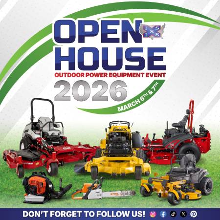 3/6-3/7: Open House 2026 Outdoor Power Equipment Sales Event! (Stallings)