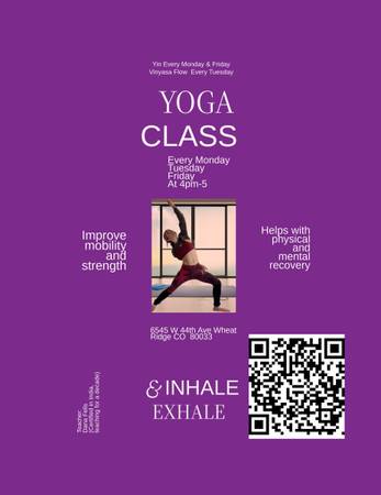 1/16: Local Yoga classes (Wheat Ridge)