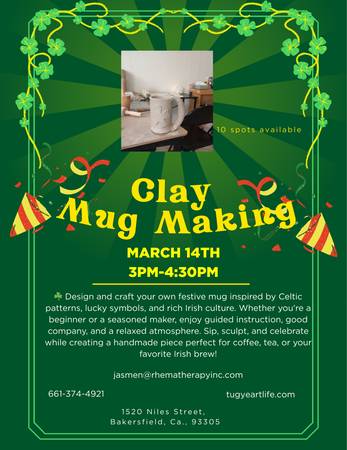 3/14: Clay Mug Making (bakersfield)
