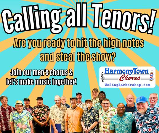 1/20: Sing with the Guys - Chorus Open House (Wayne, MI)