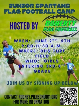 Junior Spartans All Girls Flag Football Camp (Colorado Springs)