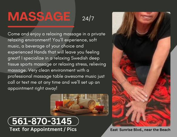 ***Relaxing Massage*** 561-870-3145 (East Ft. Lauderdale,)