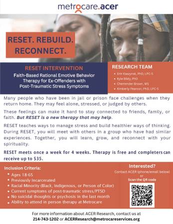 FREE Mental Health Group for Past Incarceration (+ Earn $35) (Dallas)