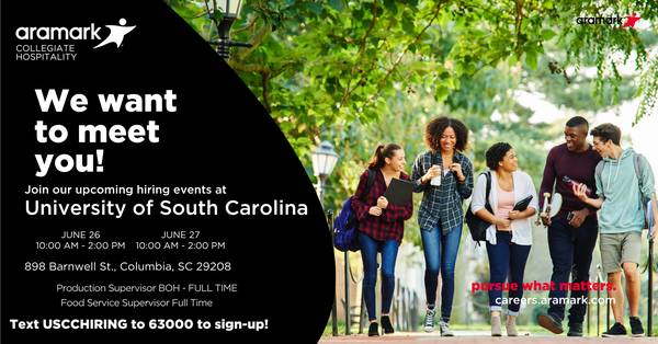 Aramark University of South Carolina Hiring Event