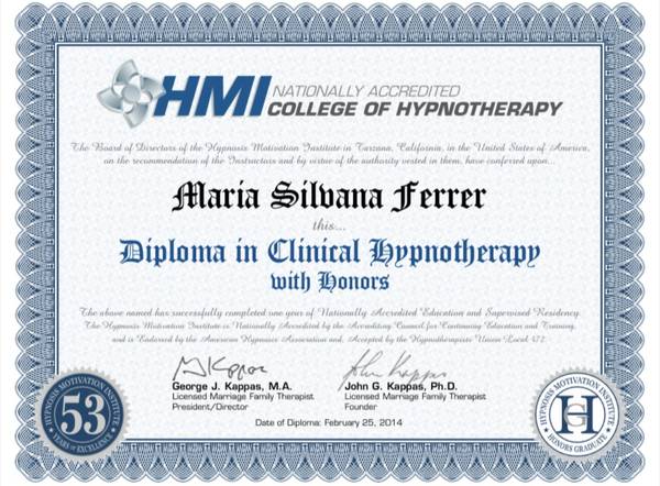 Certified Clinical Hypnotherapist
