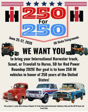 37th Annual International harvester RED power round up event (Huron, SD)