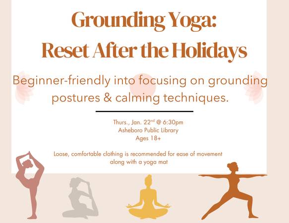 1/22: Grounding Yoga: Reset After the Holidays (Asheboro)